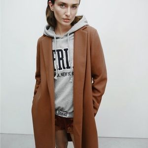 Zara Label Collar Coat